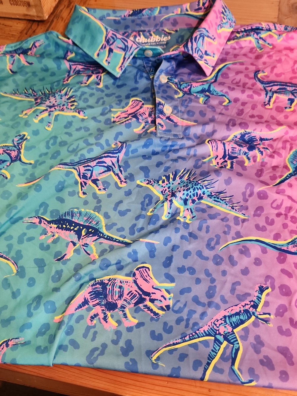 Chubbies Men's Shirts Chubbies Performance Polo Dino Delight XXL